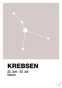 plakat: stjernebillede krebsen