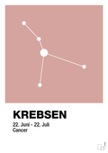 plakat: stjernebillede krebsen - bubble shell-Stjernetegn-A1two3