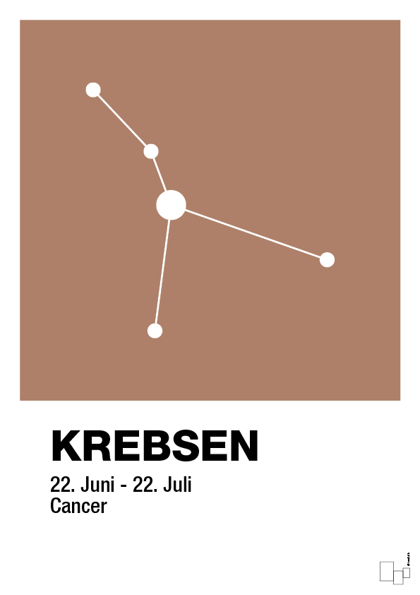 plakat: stjernebillede krebsen - cider spice-Stjernetegn-A1two3