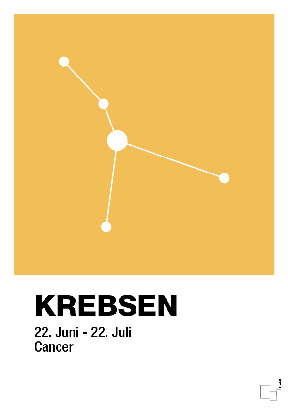 plakat: stjernebillede krebsen - honeycomb-Stjernetegn-A1two3