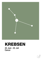 plakat: stjernebillede krebsen - jade-Stjernetegn-A1two3
