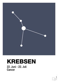 plakat: stjernebillede krebsen