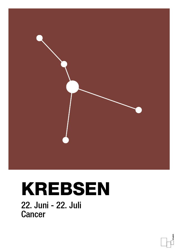 plakat: stjernebillede krebsen - red pepper-Stjernetegn-A1two3
