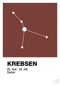 plakat: stjernebillede krebsen - red pepper-Stjernetegn-A1two3