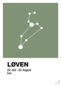 plakat: stjernebillede løven - jade-Stjernetegn-A1two3