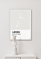 Stjernebillede løven - petrol-Stjernetegn-A1two3