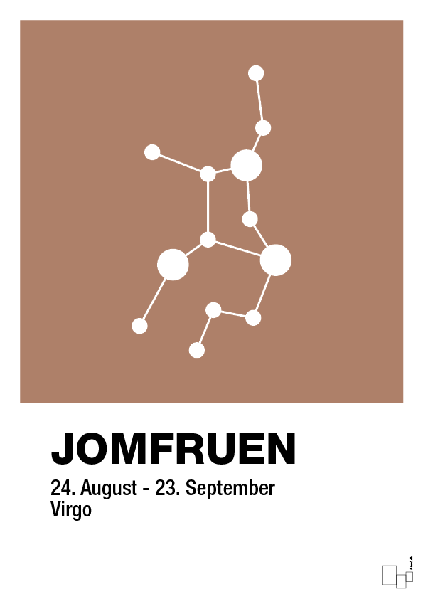 plakat: stjernebillede jomfruen - cider spice-Stjernetegn-A1two3