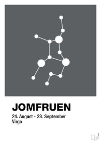 plakat: stjernebillede jomfruen