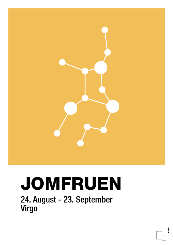 plakat: stjernebillede jomfruen - honeycomb-Stjernetegn-A1two3