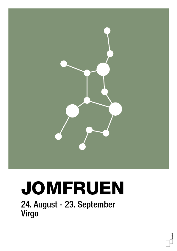 plakat: stjernebillede jomfruen - jade-Stjernetegn-A1two3