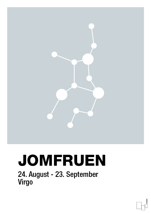 plakat: stjernebillede jomfruen - light drizzle-Stjernetegn-A1two3