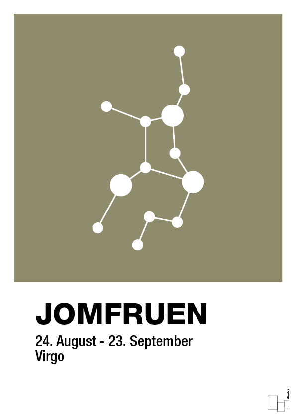 plakat: stjernebillede jomfruen - misty forrest-Stjernetegn-A1two3