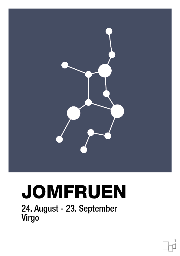 Stjernebillede jomfruen - petrol-Stjernetegn-A1two3