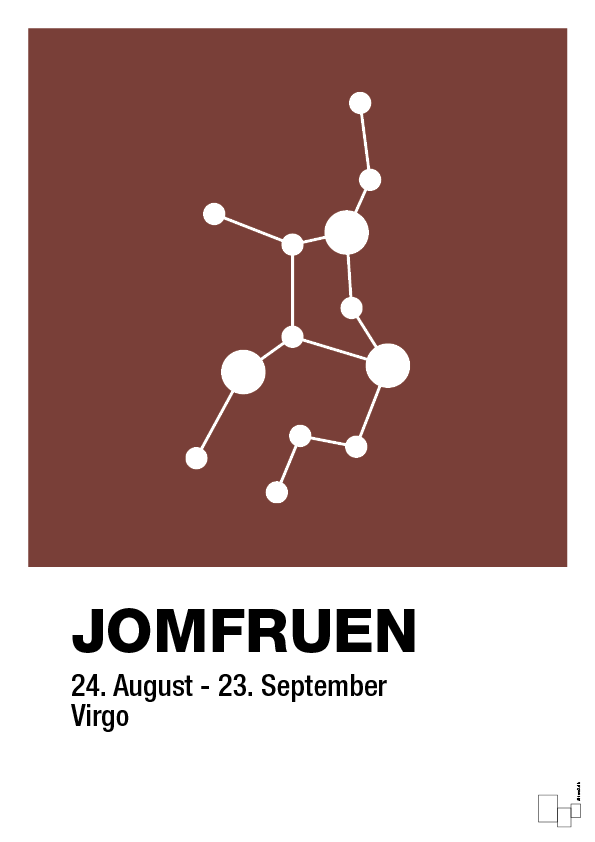 plakat: stjernebillede jomfruen - red pepper-Stjernetegn-A1two3