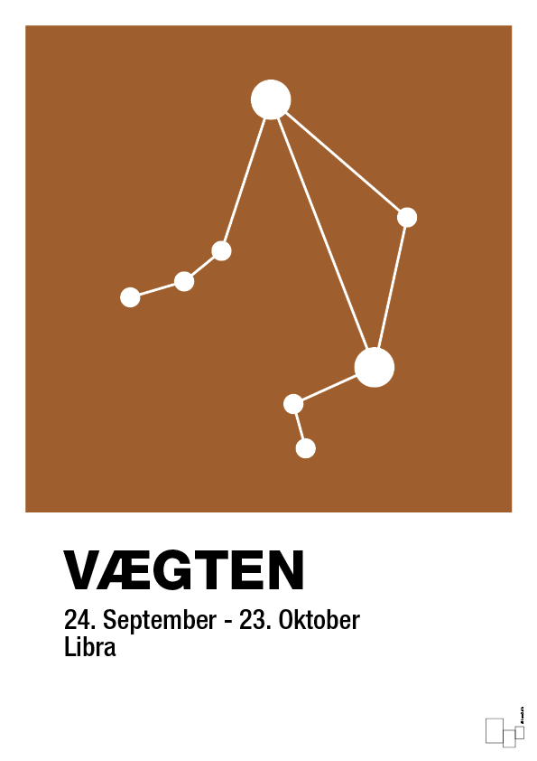 plakat: stjernebillede vægten - cognac-Stjernetegn-A1two3