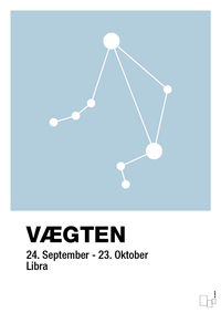 plakat: stjernebillede vægten