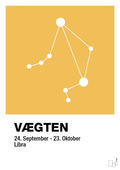 plakat: stjernebillede vægten - honeycomb-Stjernetegn-A1two3