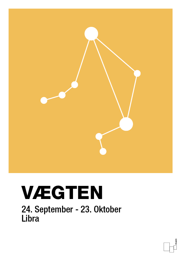 plakat: stjernebillede vægten - honeycomb-Stjernetegn-A1two3