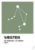 plakat: stjernebillede vægten - jade-Stjernetegn-A1two3
