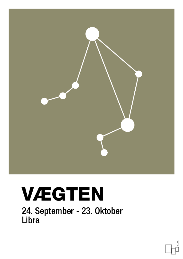 plakat: stjernebillede vægten - misty forrest-Stjernetegn-A1two3