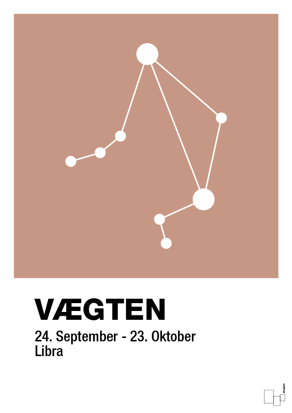 plakat: stjernebillede vægten - powder-Stjernetegn-A1two3