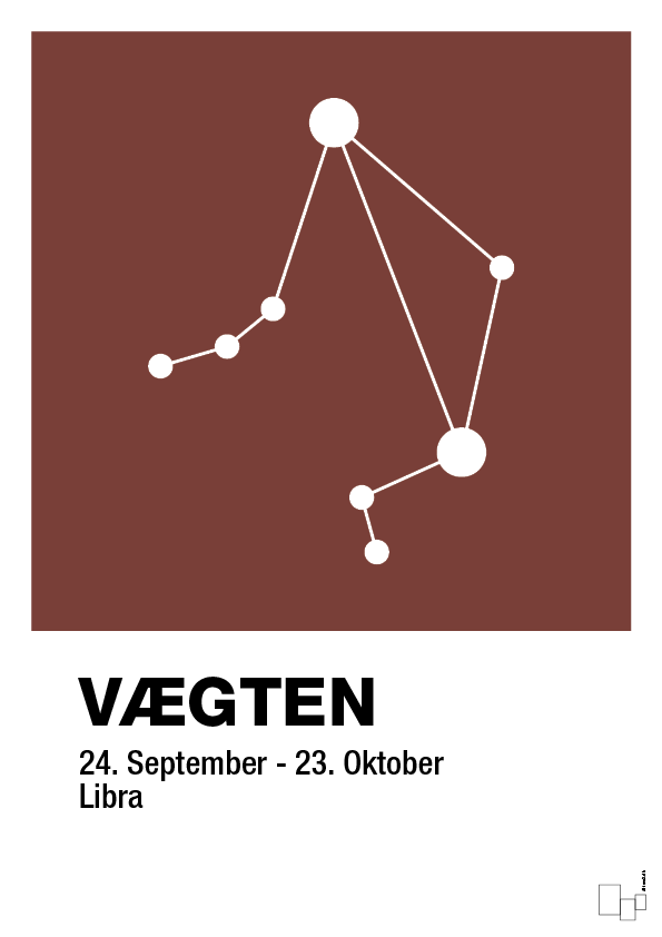 plakat: stjernebillede vægten - red pepper-Stjernetegn-A1two3