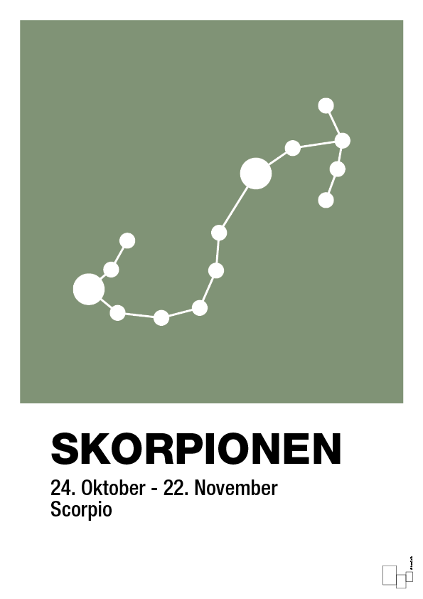 plakat: stjernebillede skorpionen - jade-Stjernetegn-A1two3
