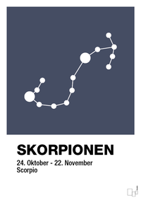 plakat: stjernebillede skorpionen