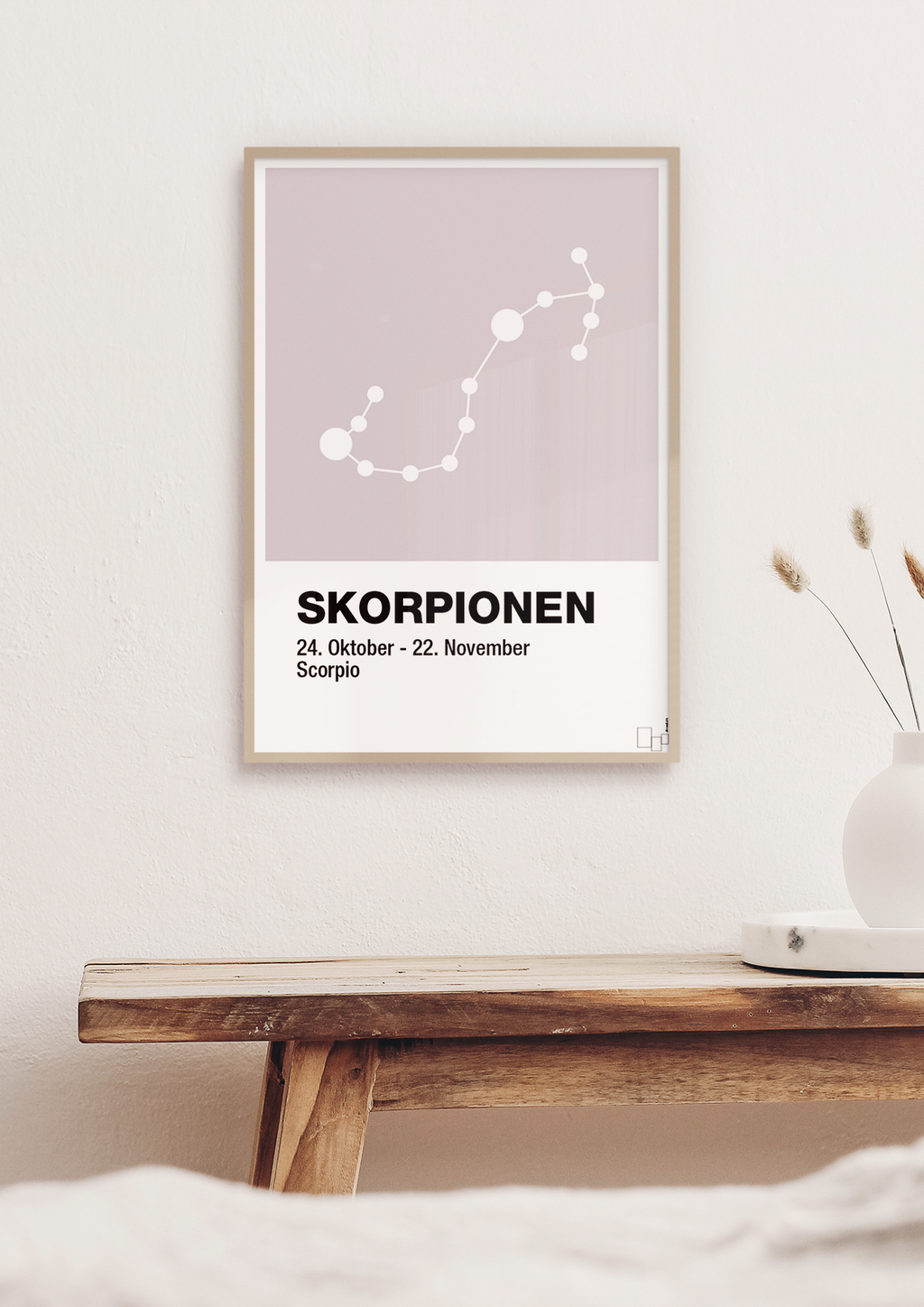plakat: stjernebillede skorpionen - jade-Stjernetegn-A1two3