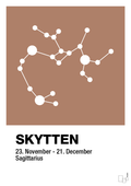 plakat: stjernebillede skytten - cider spice-Stjernetegn-A1two3