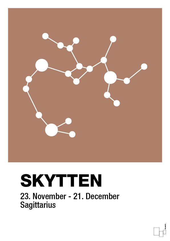 plakat: stjernebillede skytten - cider spice-Stjernetegn-A1two3