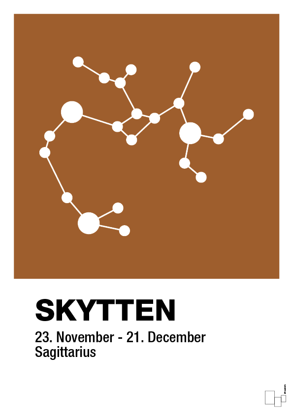 plakat: stjernebillede skytten - cognac-Stjernetegn-A1two3