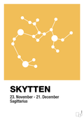 plakat: stjernebillede skytten - honeycomb-Stjernetegn-A1two3