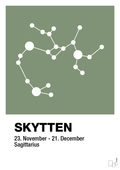 plakat: stjernebillede skytten - jade-Stjernetegn-A1two3