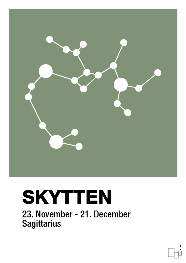 plakat: stjernebillede skytten - jade-Stjernetegn-A1two3