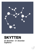 Stjernebillede skytten - petrol-Stjernetegn-A1two3