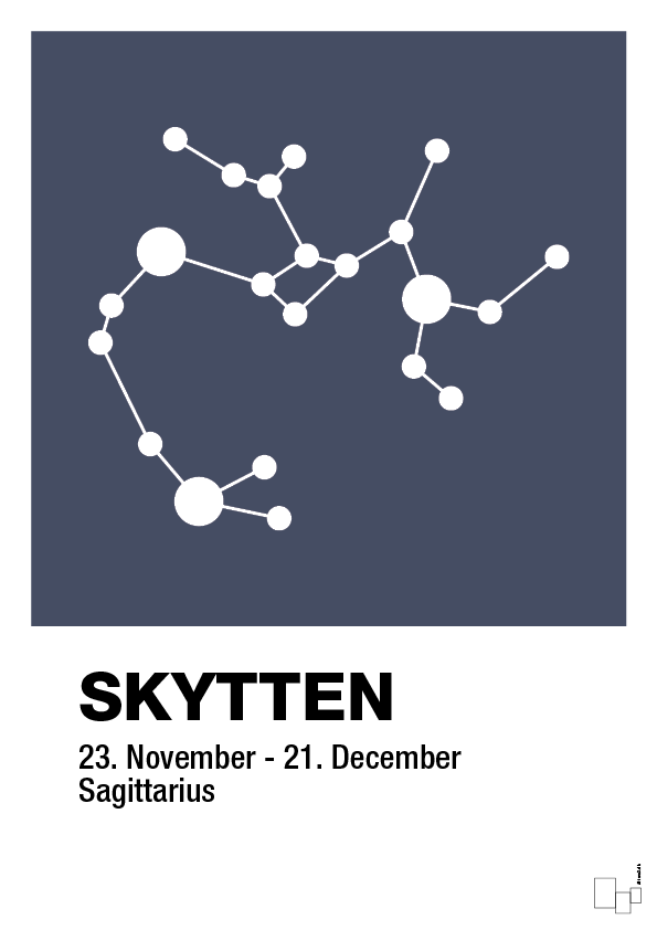 Stjernebillede skytten - petrol-Stjernetegn-A1two3