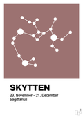 plakat: stjernebillede skytten - plum-Stjernetegn-A1two3