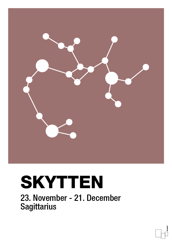 plakat: stjernebillede skytten - plum-Stjernetegn-A1two3