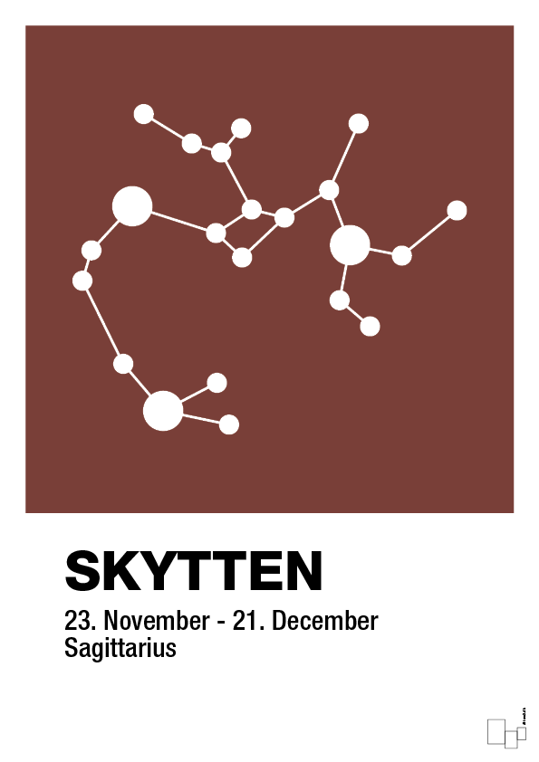 plakat: stjernebillede skytten - red pepper-Stjernetegn-A1two3