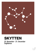 plakat: stjernebillede skytten - red pepper-Stjernetegn-A1two3