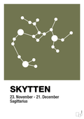 plakat: stjernebillede skytten - secret meadow-Stjernetegn-A1two3