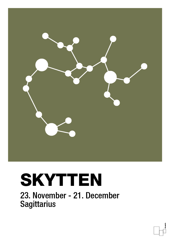 plakat: stjernebillede skytten - secret meadow-Stjernetegn-A1two3