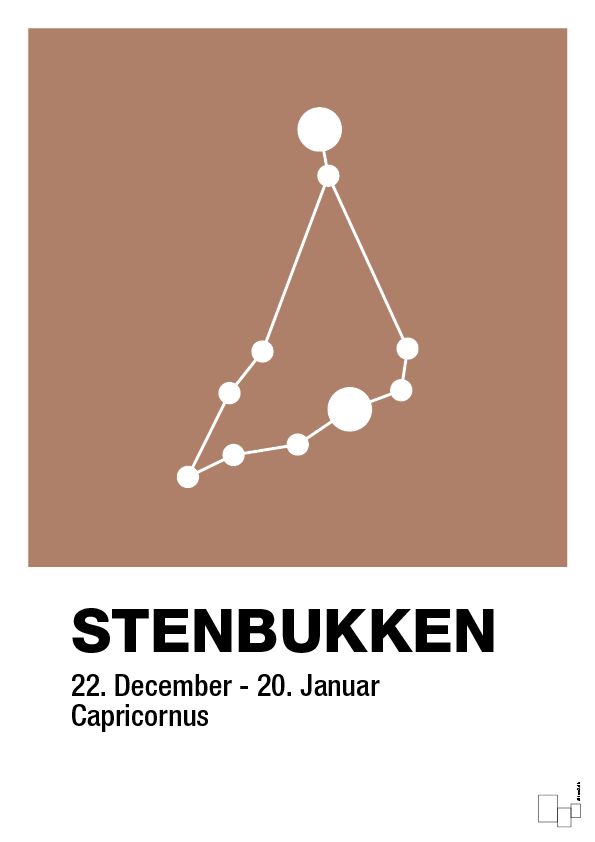 plakat: stjernebillede stenbukken - cider spice-Stjernetegn-A1two3