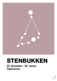 plakat: stjernebilede stenbukken