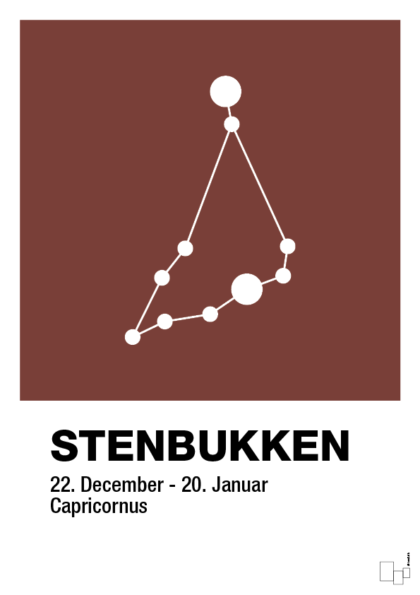 plakat: stjernebillede stenbukken - red pepper-Stjernetegn-A1two3