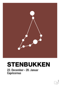 plakat: stjernebilede stenbukken