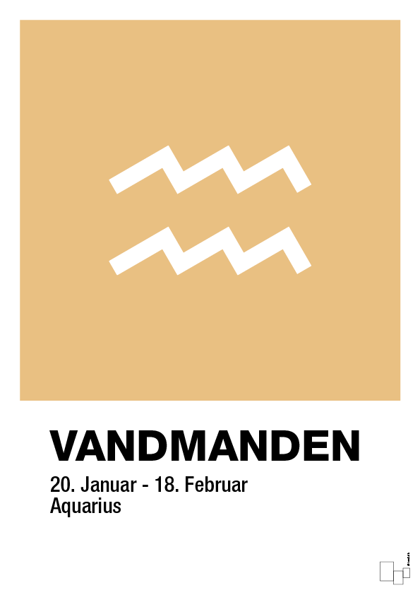 plakat: stjernesymbol vandmanden - charismatic-Stjernetegn-A1two3