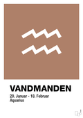 plakat: stjernesymbol vandmanden - cider spice-Stjernetegn-A1two3