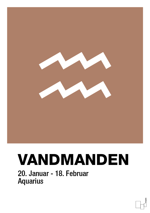 plakat: stjernesymbol vandmanden - cider spice-Stjernetegn-A1two3
